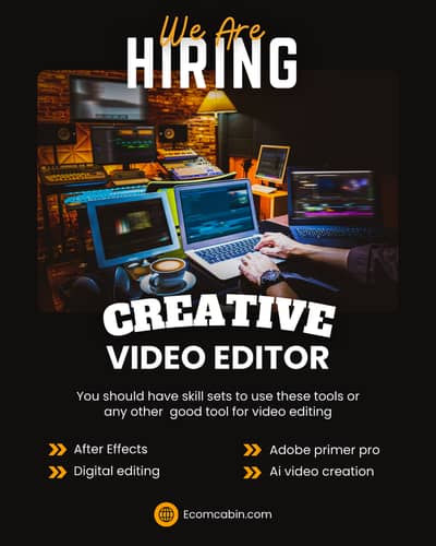 Hiring Professional Video Editor (After Effects & Premiere Pro)