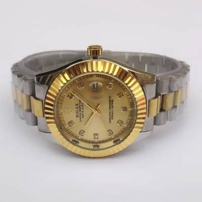 Rolex Datejust 36 Gold Dial Stainless Steel Watch