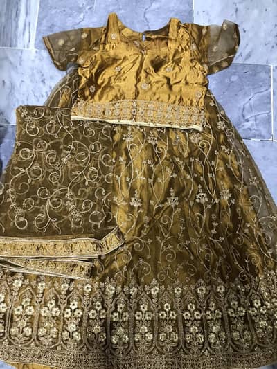 Mustard & Green Formal Lehnga (1 Time Used – Excellent Condition)