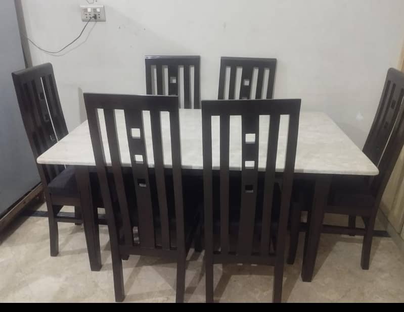 6-Seater Marble Top Dining Table | New Dining Table | Luxury Dining 4