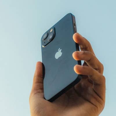 Apple iPhone 13 dark blue colour 10 by 10 condition water pack