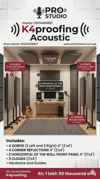 Complete STUDIO panels Acoustic Rockwall big deal