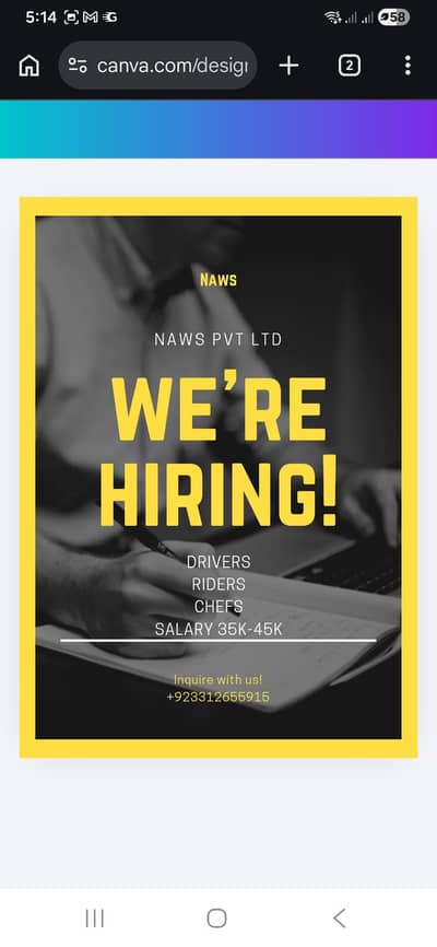 New Cars Drivers Job Opportunity.