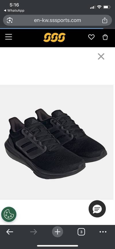 Original Adidas Duramo 10 - Triple Black (Almost New)