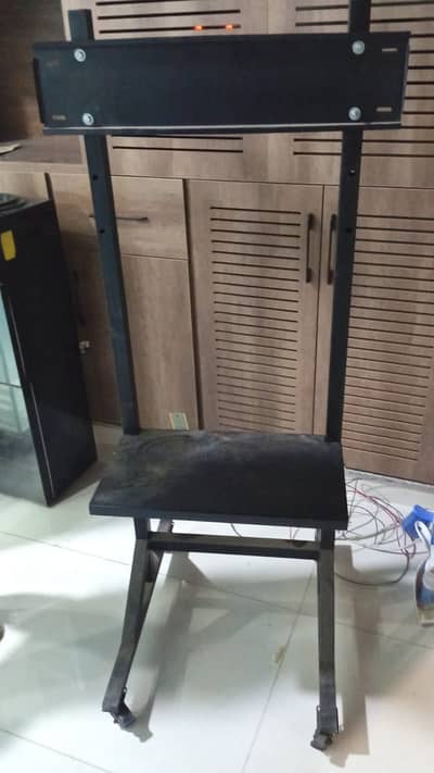 LED tv floor stand with wheels for home & office in new condition
