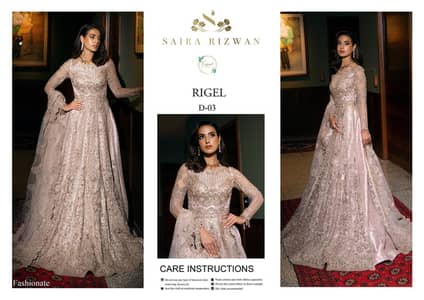 Bridal & Party Wear Heavy Embroidered Dresses (03274983810)