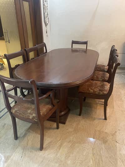 Excellent condition big size 8 chairs dining table