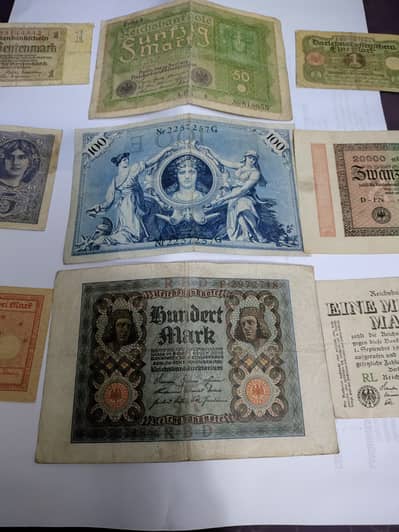 Lot of antique German notes