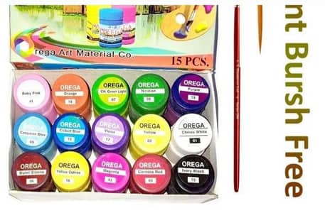 15 pices poster paint set with brush