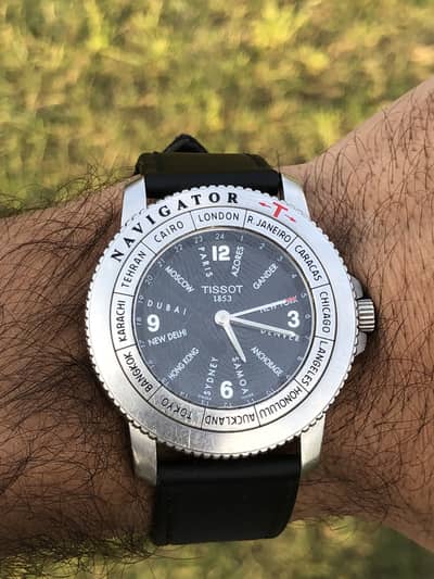 Tissot navigator world timer watch