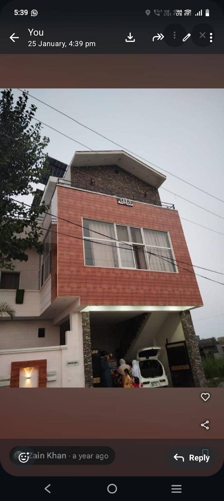 کارنر اٹھ مرلہ خوبصورت ڈبل سٹوری برائے فروخت 5