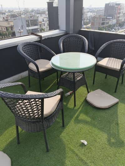cafe chairs set outdoor setting