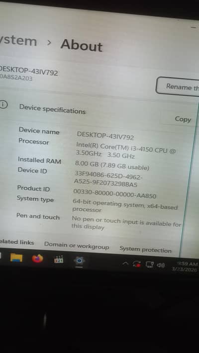 Core i3 4th gen Desktop PC