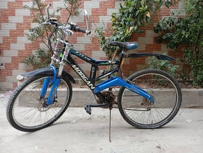 Morgan full size Sport X9 Bicycle with front/back Gear,shock absorber