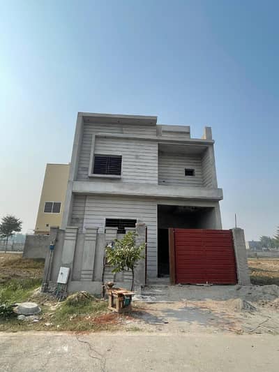 Gray Structure 5 Marla House For sale Royal palm citi D Block