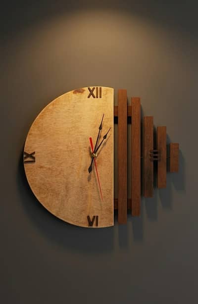 Homemade Wooden wall clock