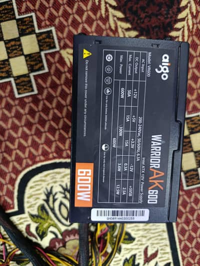 Aigo Warrior AK600 power supply