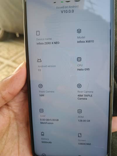 infinix zero x neo 8+5/128 exchange possible