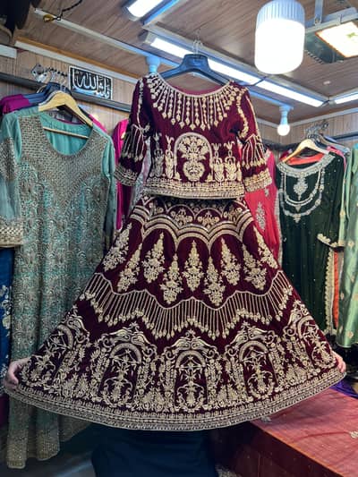 Bridal Embroidered Lehanga