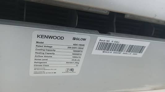 Kenwood 1.5 Ton AC 3 season used
