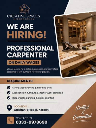 Job for carpenter