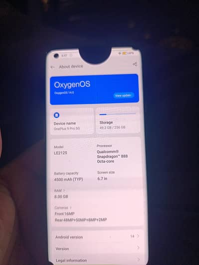 OnePlus 9 pro non pta (8/256)