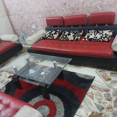 7 Seater Sofa set with Center Table