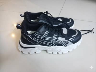 black white sneakers