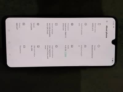 oppo A73 in display finger print