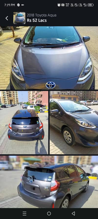 Toyota Aqua 2018  Excellent Condition sale urgently