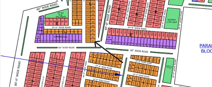 Best Location, Corner, Leased Plot 80-yard For Sale North Town Residency Phase 1 Near 4K Chowrangi