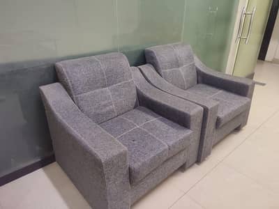 7-Seater Office Sofa Set (2+3+1+1) – Good Condition