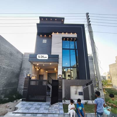 3 Marla Double Storey House Fr Sale Brand New Home Ideal And Hot Location Carpet Road Water Electricity Available 3D Ultra Model Design Spanish Look Furnished Home With Wood Work Gated Society 24 Hour Security Guard Near Sozo Water Park Near Canal Road Near Park