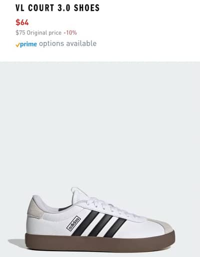 Vl court shoes 3.0 (casual wear) Size UK 8