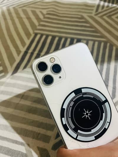 Iphone 11pro 256gb, white, back change, factory unlocked