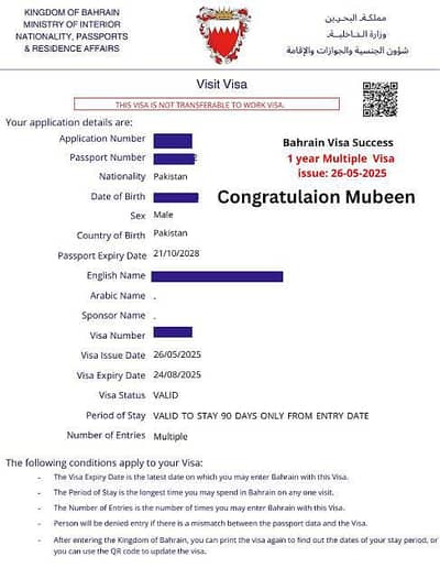 Bahrain Visa