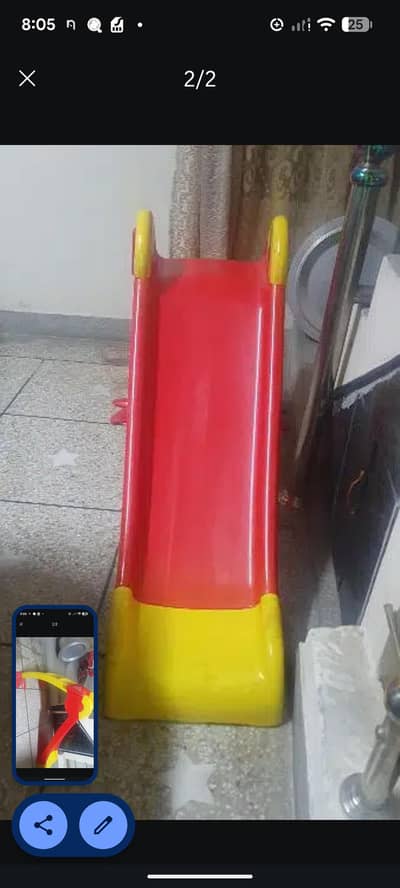 kids slide slightly used