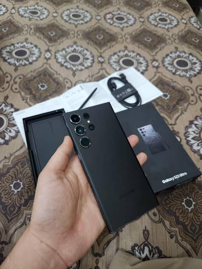 Samsung S23 ultra  Pta Aproved original Box and Cable(Urgent Sale