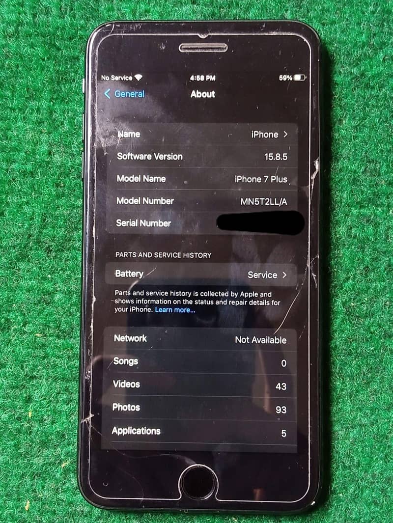 iPhone 7 plus  03098501386 9