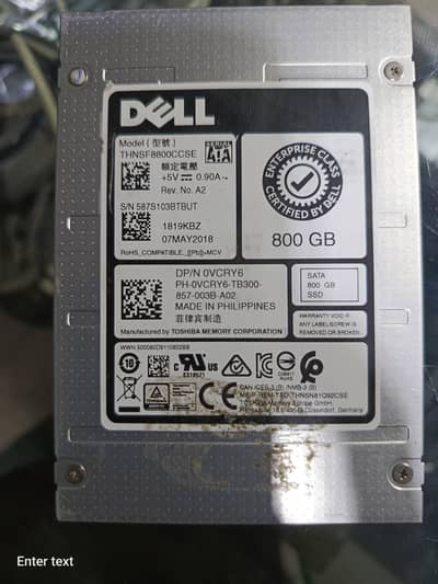 SSD 800 gb Dell brand