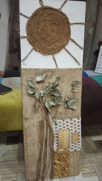 Handmade Rustic Wall Art (Jute & Natural Materials)