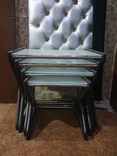 4-Piece Table Set (Different Sizes) – Good Condition