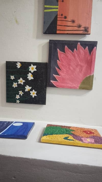 Set of 3Handmade Paintings for Home Decor