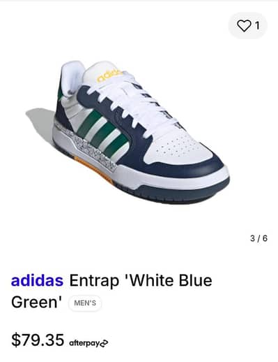adidas entrap (white n blue)