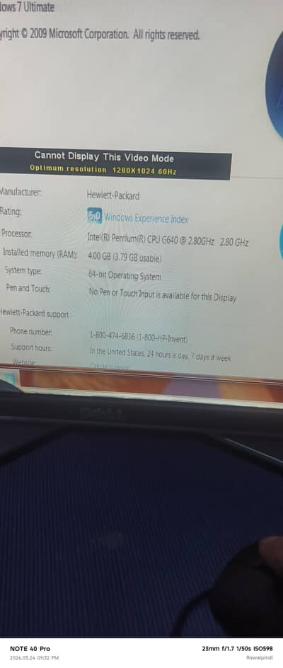 dell LCD monitor urjant sell 20 " 100 working