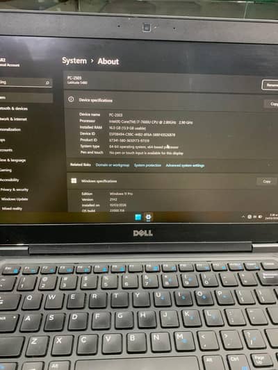 Dell latitude 5480 I7 7th Gen, 16/512 nvme