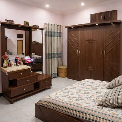 Complete Bedroom Furniture Set – Solid Wood, Stylish Design