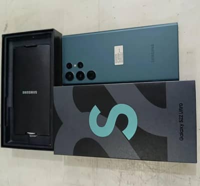 Samsung Galaxy S22 Ultra 12/256 Complete Box Urgent Sale Connect Wtp