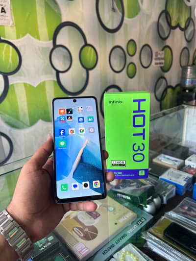 infinix hot 30 good condition mobile 8/128