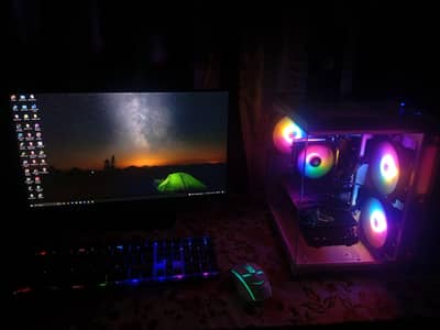 Gaming PC Ryzen 5 5600 with Asus ROG strix 1070ti triple fans card